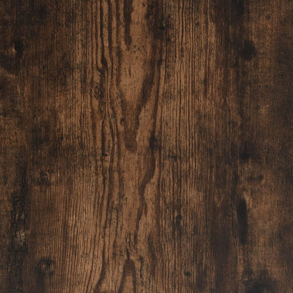Berkfield Coffee Table Smoked Oak 80x80x36.5 cm Engineered Wood