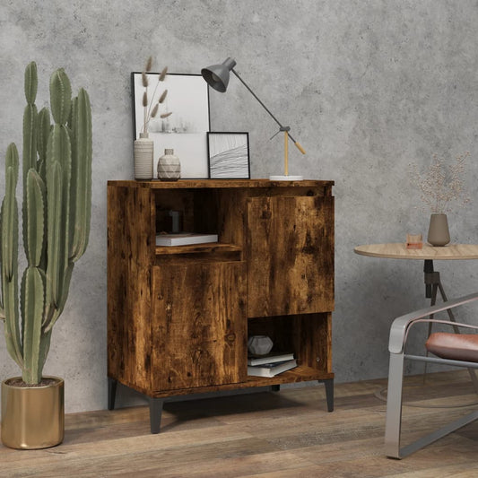 Berkfield Sideboard Smoked Oak 60x35x70 cm Engineered Wood