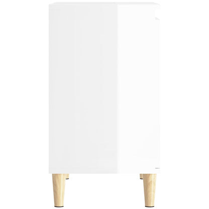 Berkfield Sink Cabinet High Gloss White 58x33x60 cm Engineered Wood