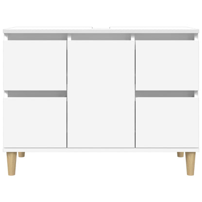 Berkfield Sink Cabinet White 80x33x60 cm Engineered Wood