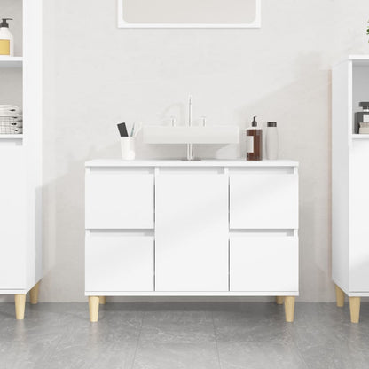 Berkfield Sink Cabinet White 80x33x60 cm Engineered Wood