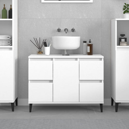 Berkfield Sink Cabinet White 80x33x60 cm Engineered Wood