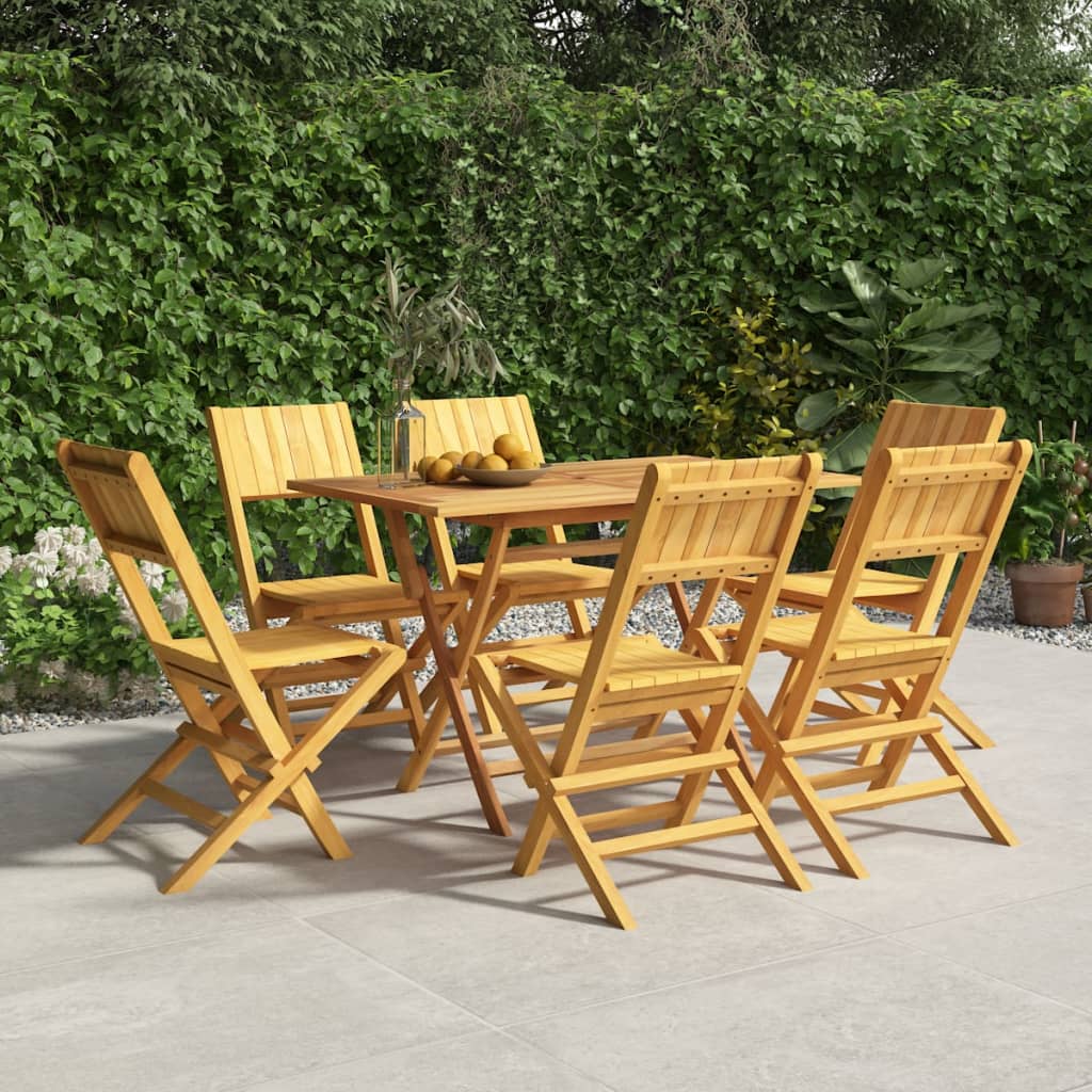 Berkfield Folding Garden Chairs 6 pcs 47x61x90 cm Solid Wood Teak