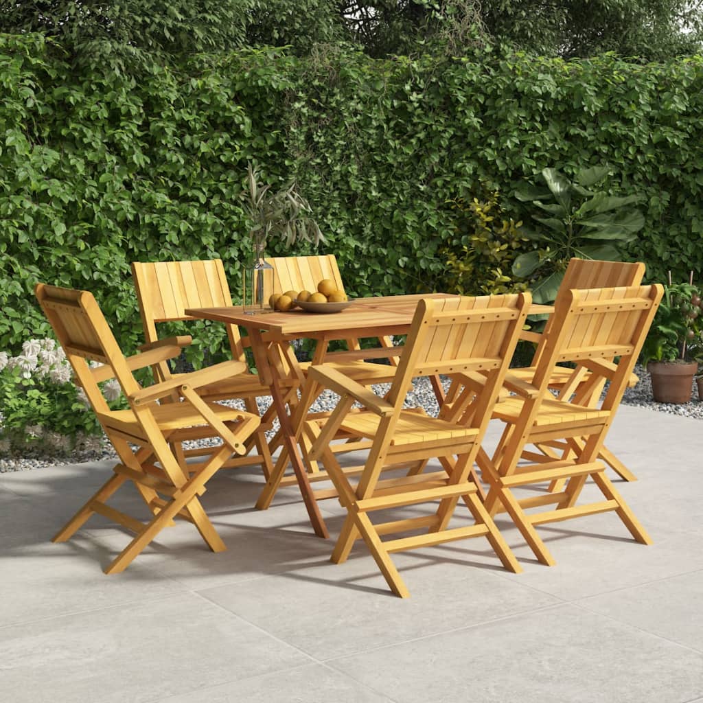 Berkfield Folding Garden Chairs 6 pcs 55x61x90 cm Solid Wood Teak