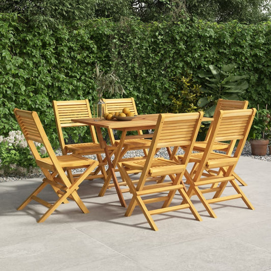 Berkfield Folding Garden Chairs 6 pcs 47x62x90 cm Solid Wood Teak