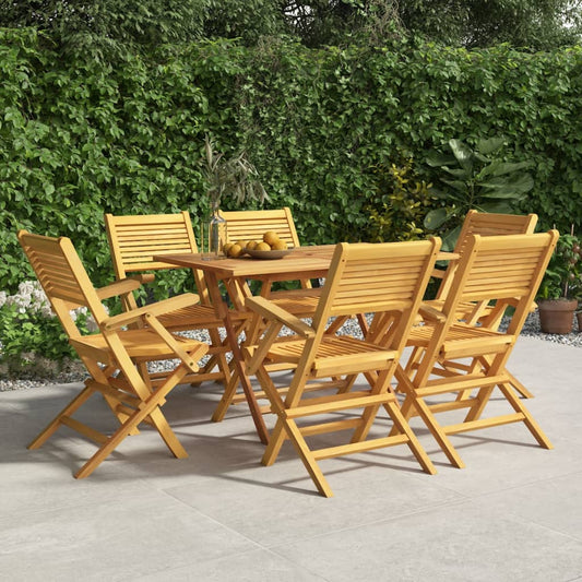 Berkfield Folding Garden Chairs 6 pcs 55x62x90 cm Solid Wood Teak