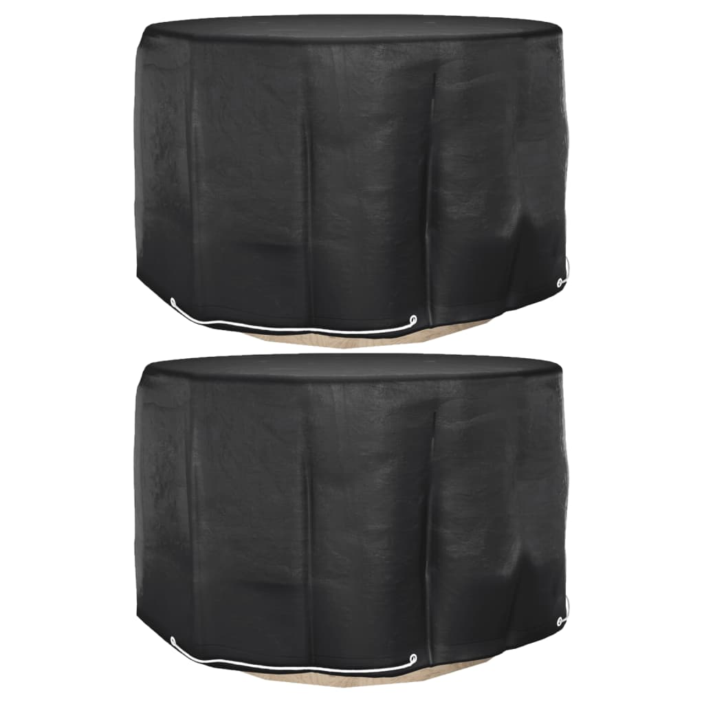 Berkfield Garden Furniture Covers 2 pcs 6 Eyelets �_�”�_125x75 cm Round