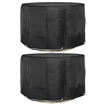 Berkfield Garden Furniture Covers 2 pcs 6 Eyelets �_�”�_125x75 cm Round