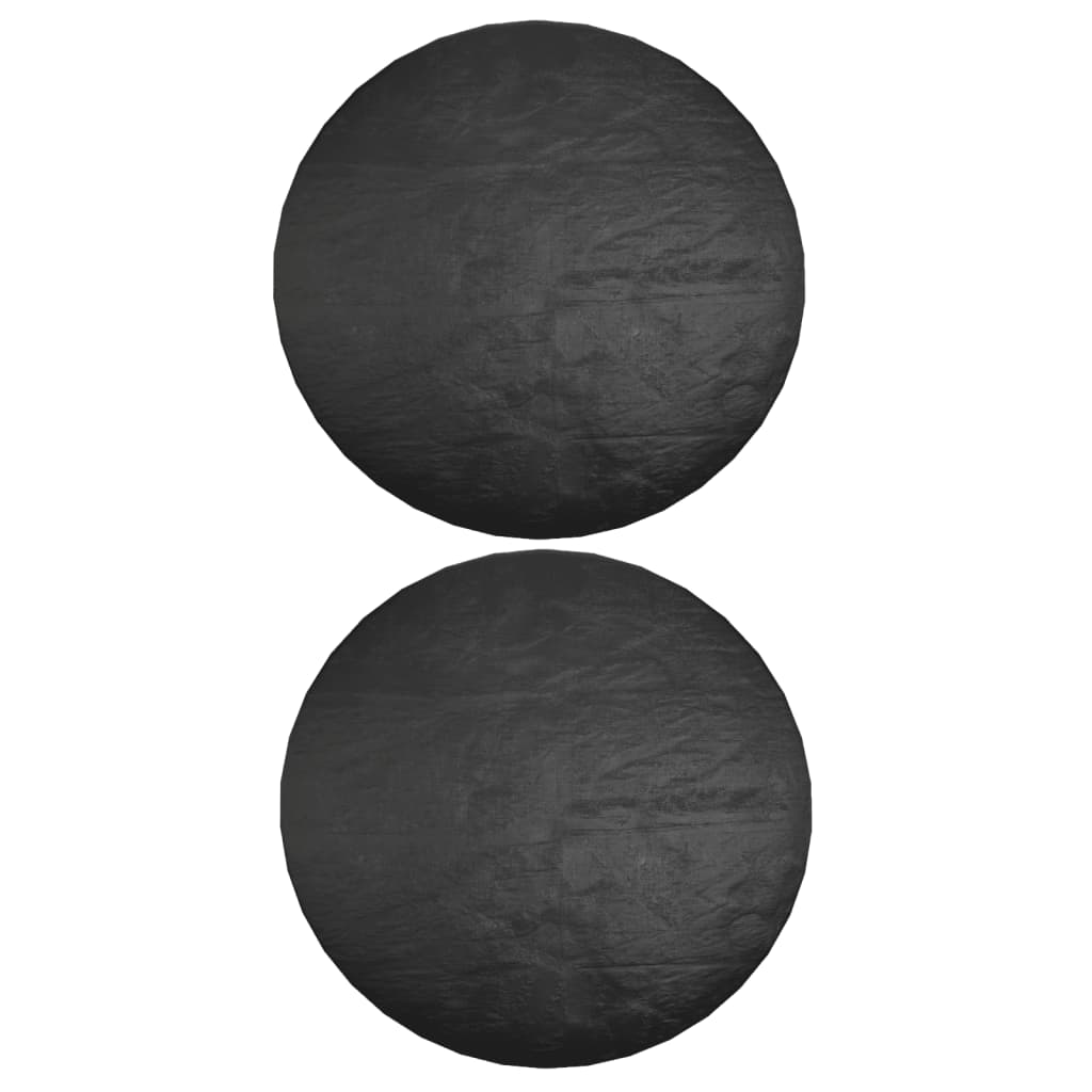 Berkfield Garden Furniture Covers 2 pcs 6 Eyelets �_�”�_125x75 cm Round