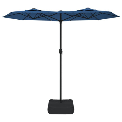Berkfield Double-Head Parasol Azure Blue 316x240 cm