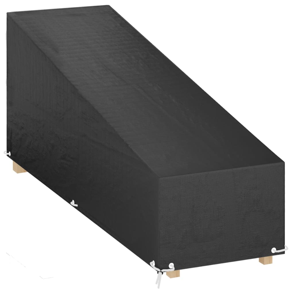 Berkfield Sunlounger Cover 12 Eyelets 200x65x35/60 cm Polyethylene