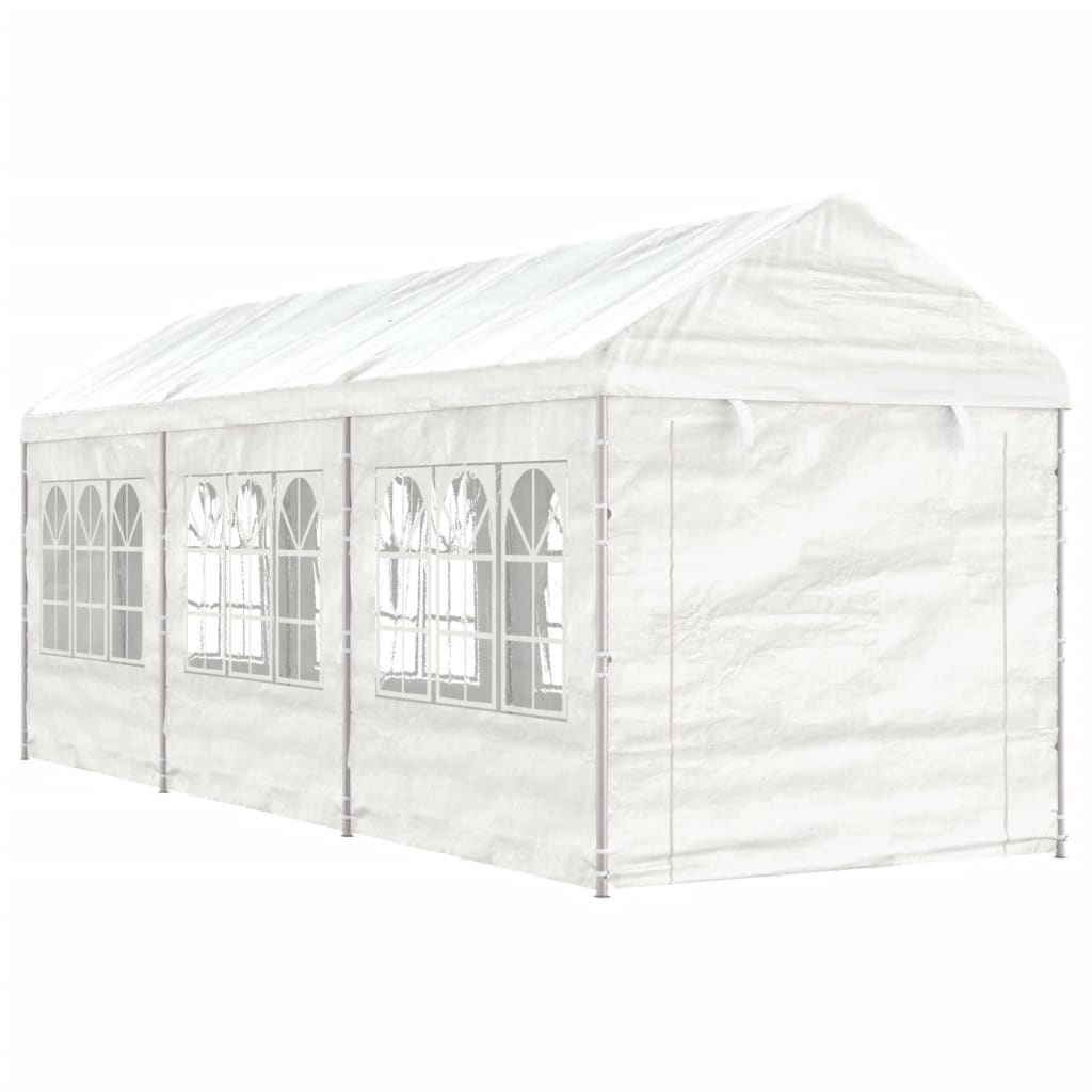 Berkfield Gazebo with Roof White 6.69x2.28x2.69 m Polyethylene