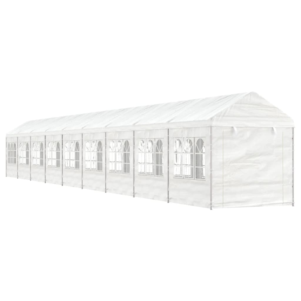 Berkfield Gazebo with Roof White 20.07x2.28x2.69 m Polyethylene
