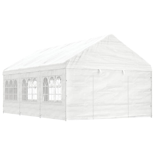 Berkfield Gazebo with Roof White 6.69x4.08x3.22 m Polyethylene