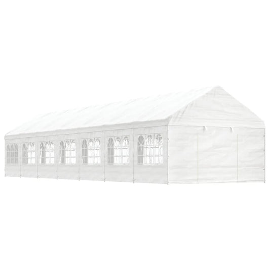 Berkfield Gazebo with Roof White 15.61x4.08x3.22 m Polyethylene
