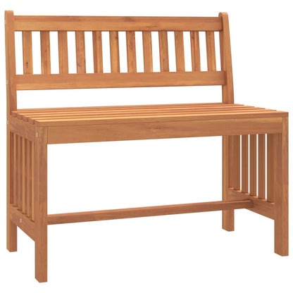 Berkfield Garden Bench 80 cm Solid Wood Eucalyptus