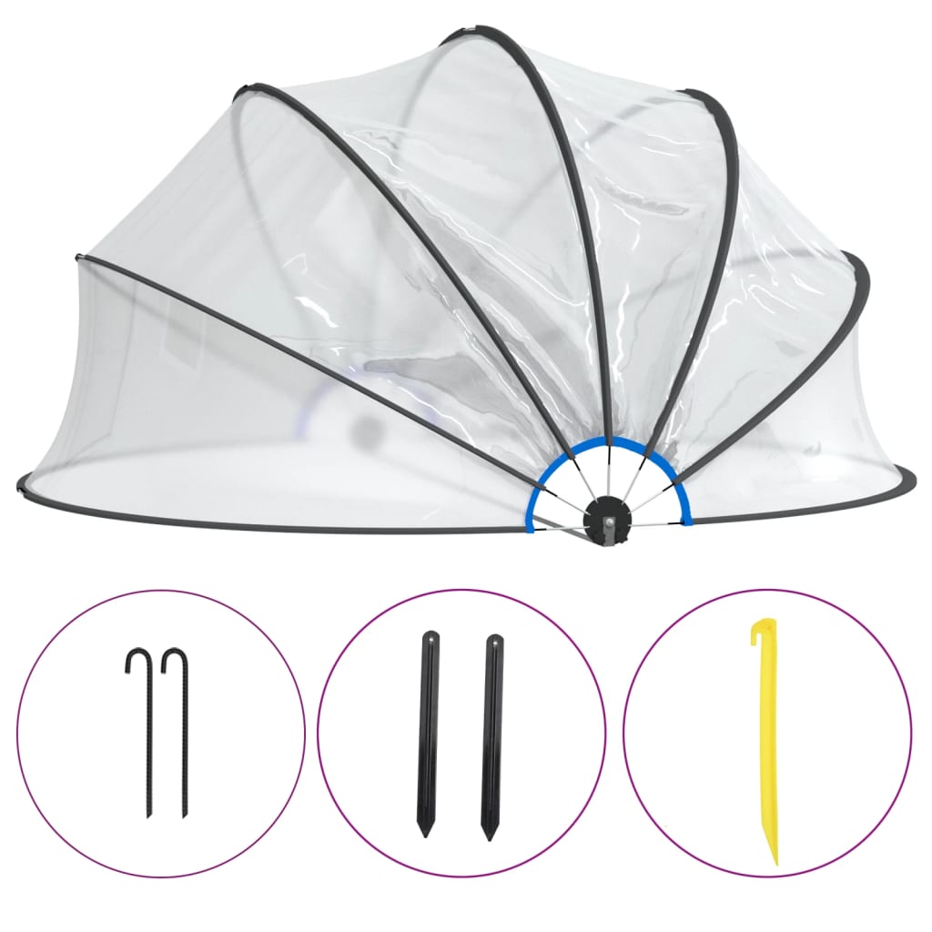 Berkfield Pool Dome Round 467x234 cm PVC