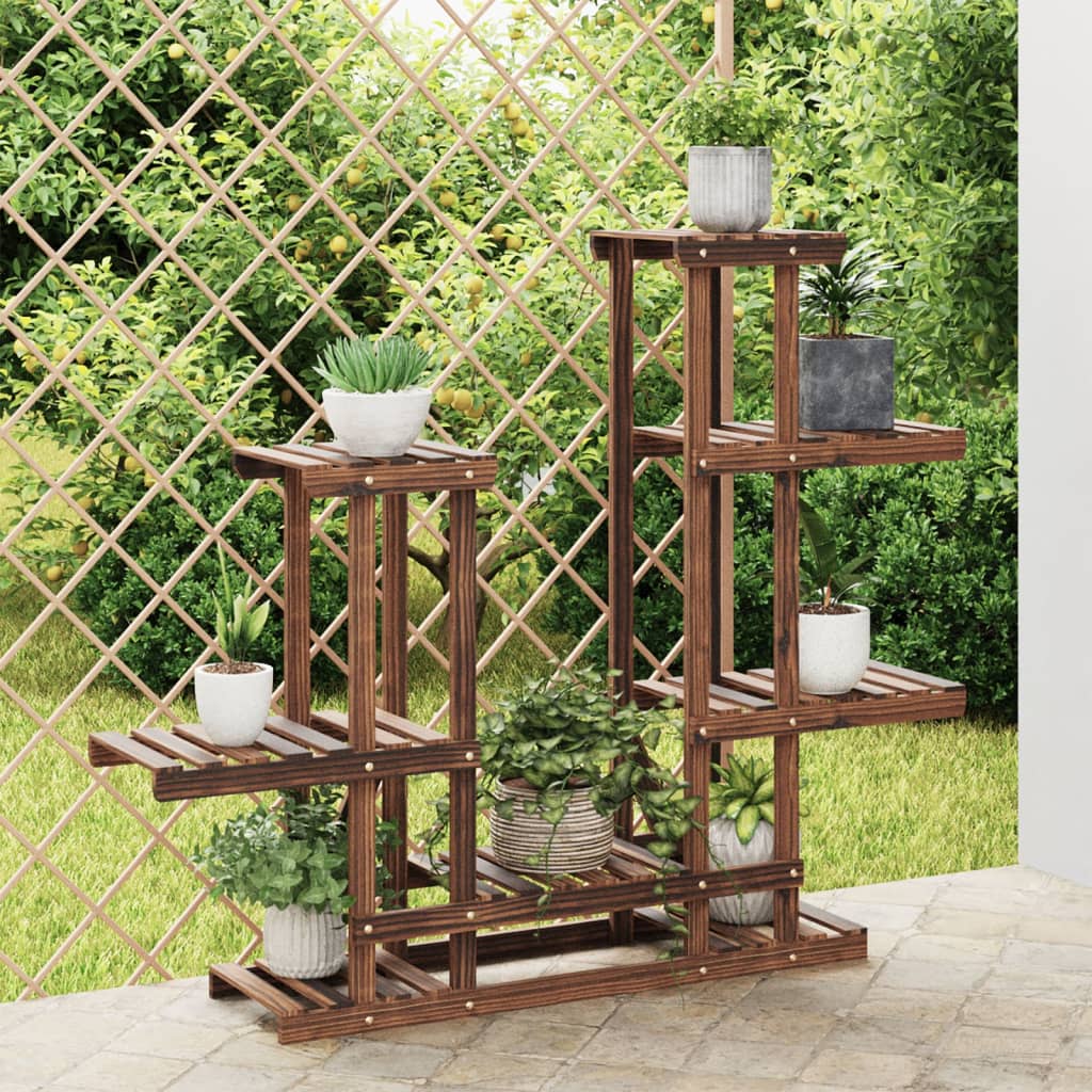 Berkfield Flower Stand 95x25x96 cm Solid Wood Fir