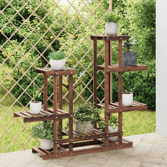 Berkfield Flower Stand 95x25x96 cm Solid Wood Fir