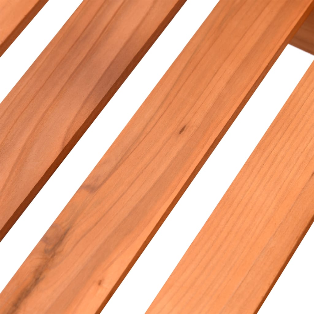 Berkfield Flower Stand with Wheels 95x25x101 cm Solid Wood Fir