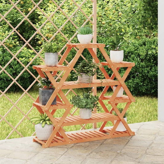 Berkfield Flower Stand 110x25x105 cm Solid Wood Fir