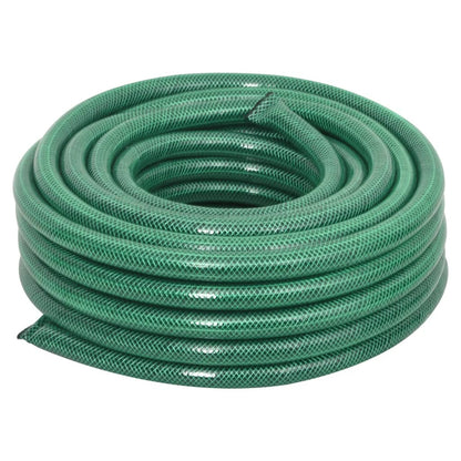 Berkfield Garden Hose with Fitting Set Green 0.9" 50 m PVC