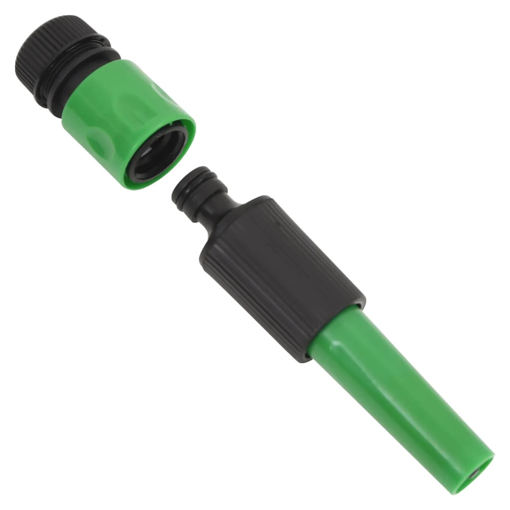 Berkfield Garden Hose with Fitting Set Green 0.9" 50 m PVC