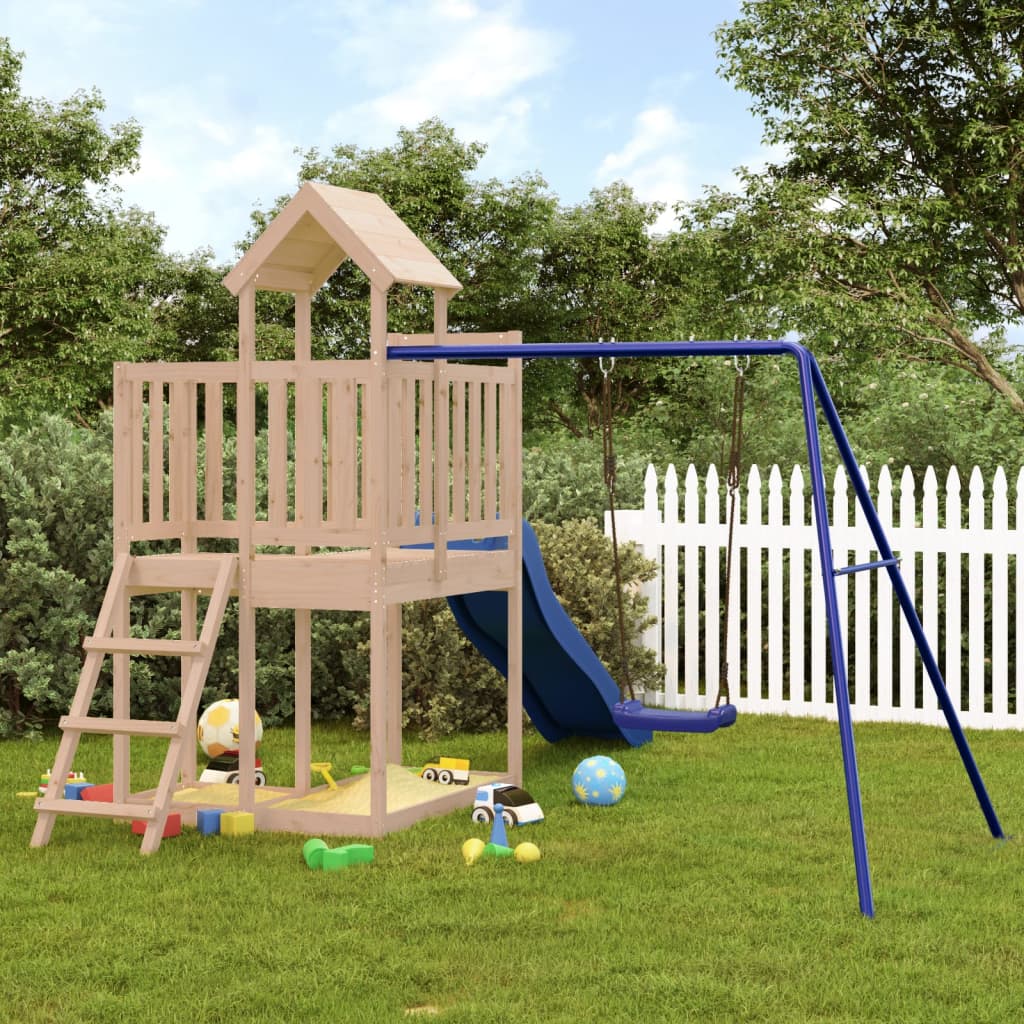 Berkfield Outdoor Playset Solid Wood Pine