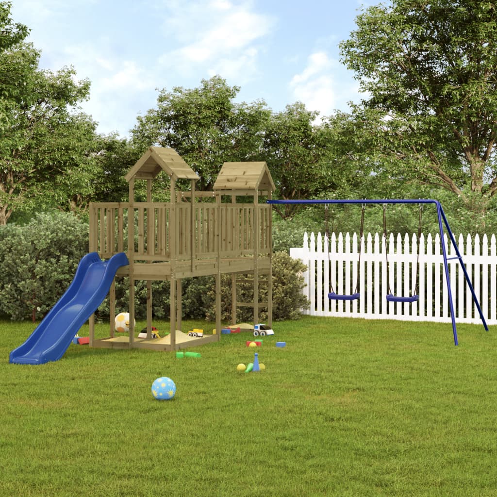 Berkfield Outdoor Playset Impregnated Wood Pine