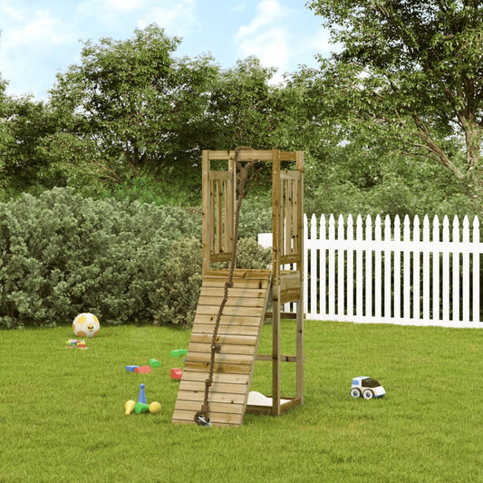 Berkfield Playhouse with Climbing Wall Impregnated Wood Pine