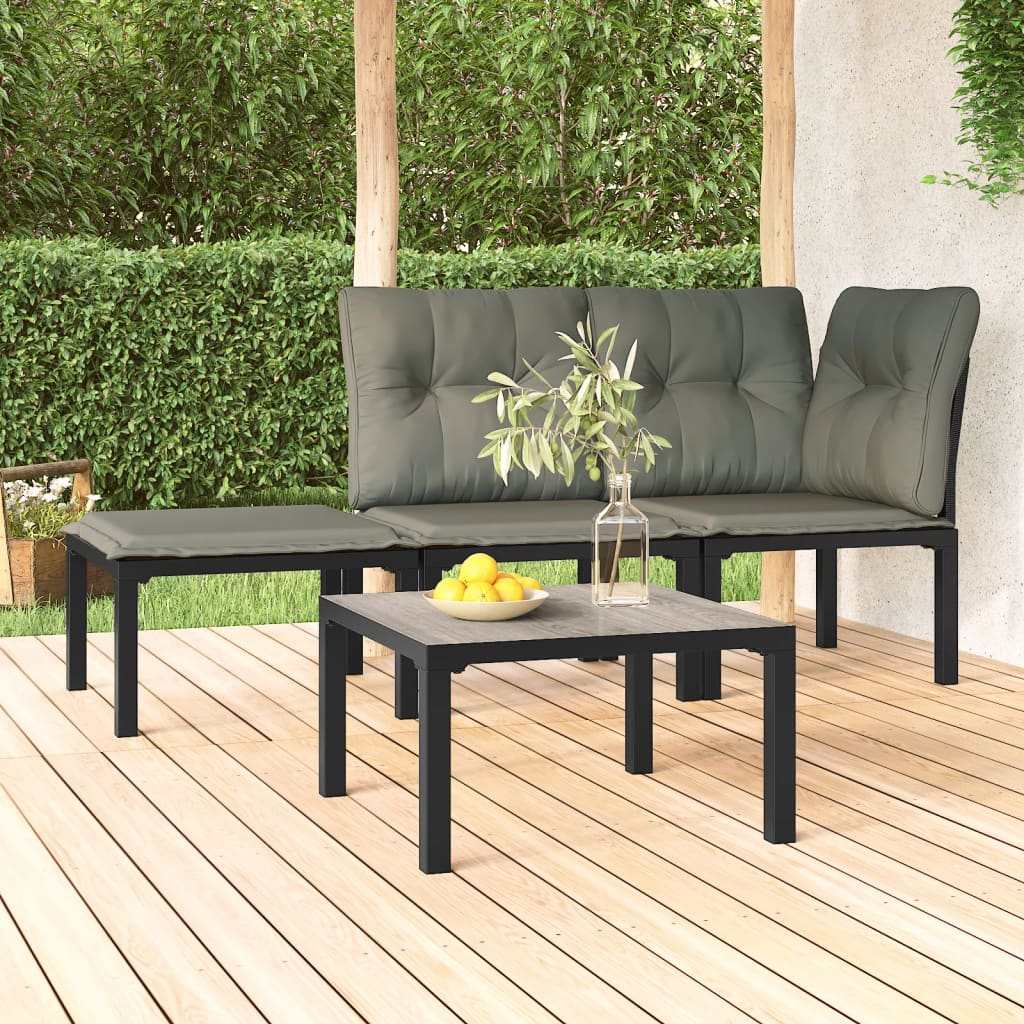 Berkfield Garden Coffee Table Grey 55x55x31 cm DPC and Steel