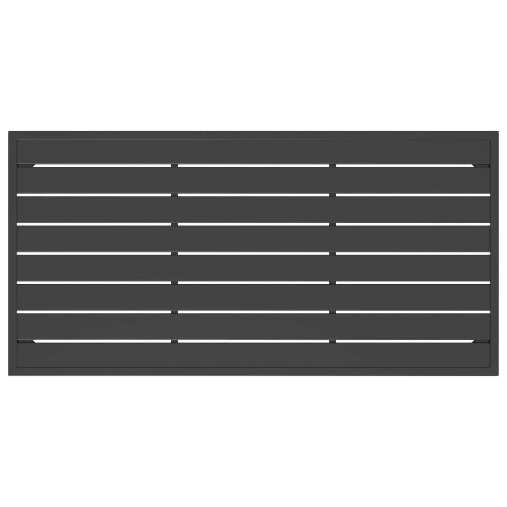 Berkfield Garden Coffee Table Anthracite 110x55x35cm Steel