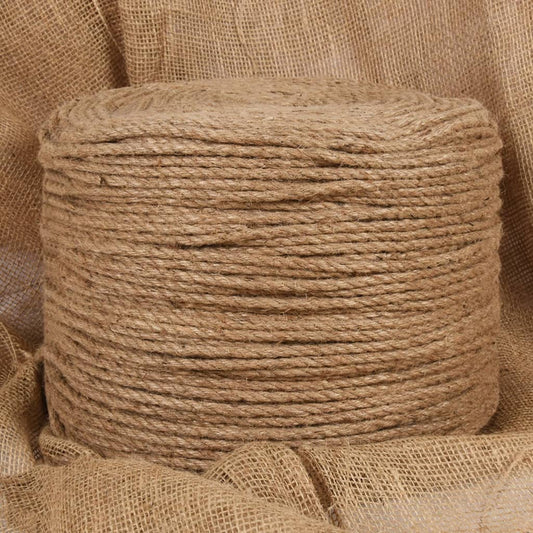 Berkfield Jute Rope 100 m Long 4 mm Thick