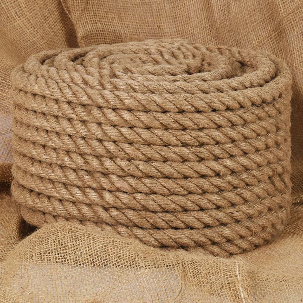 Berkfield Jute Rope 100 m Long 16 mm Thick