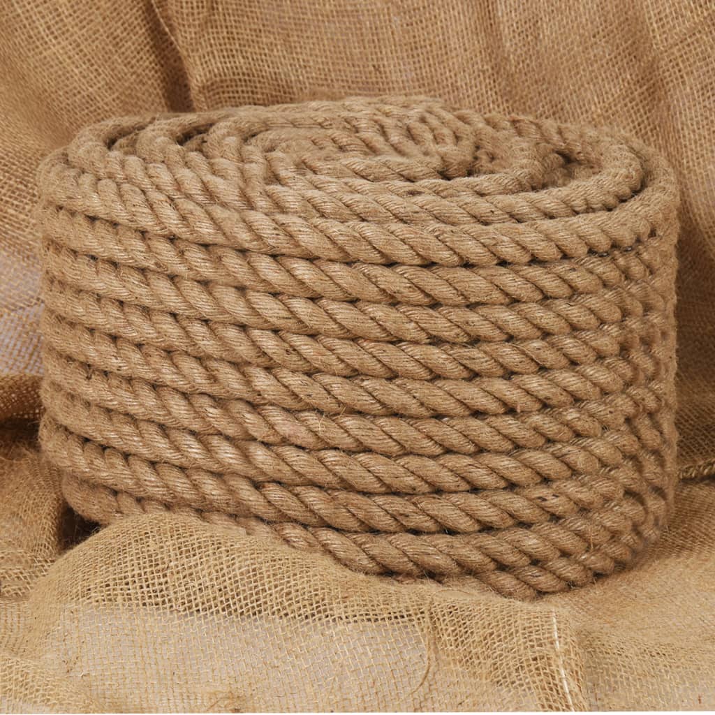 Berkfield Jute Rope 25 m Long 20 mm Thick