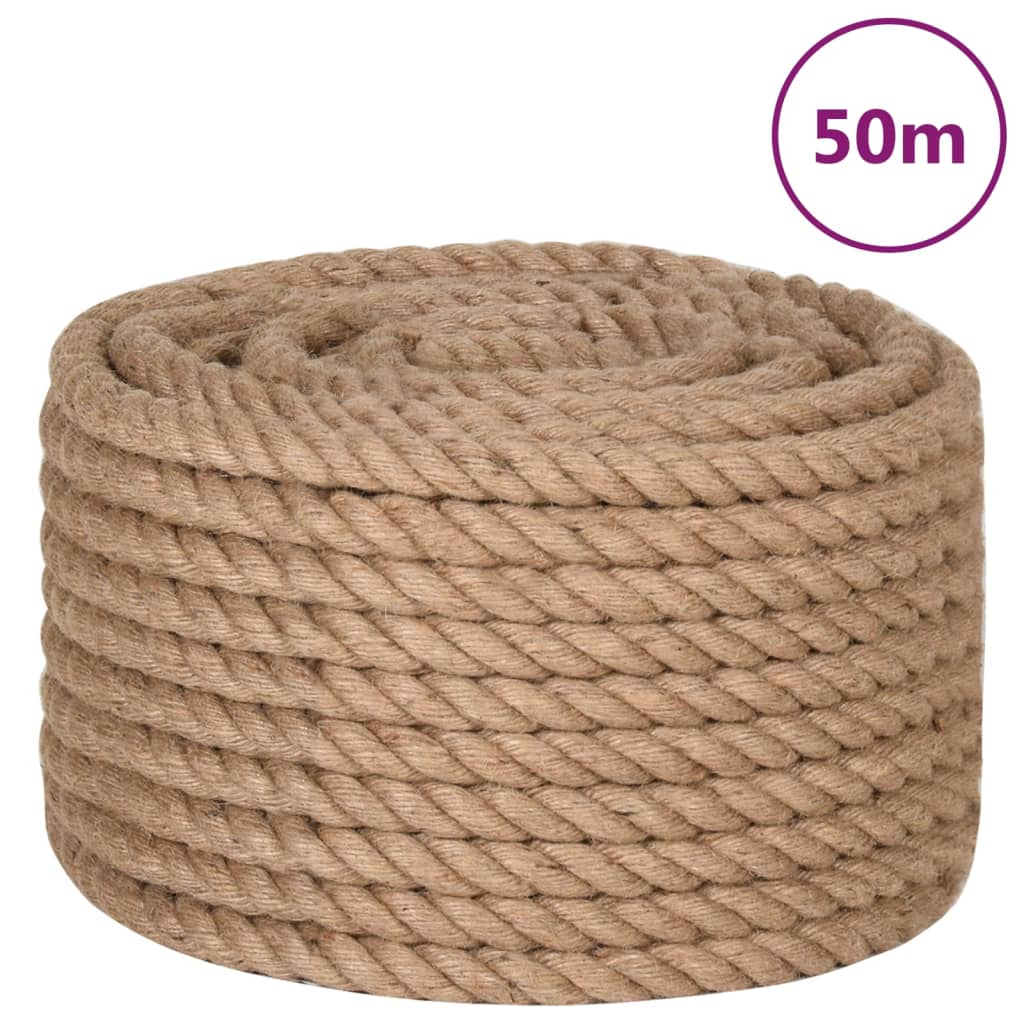 Berkfield Jute Rope 50 m Long 24 mm Thick