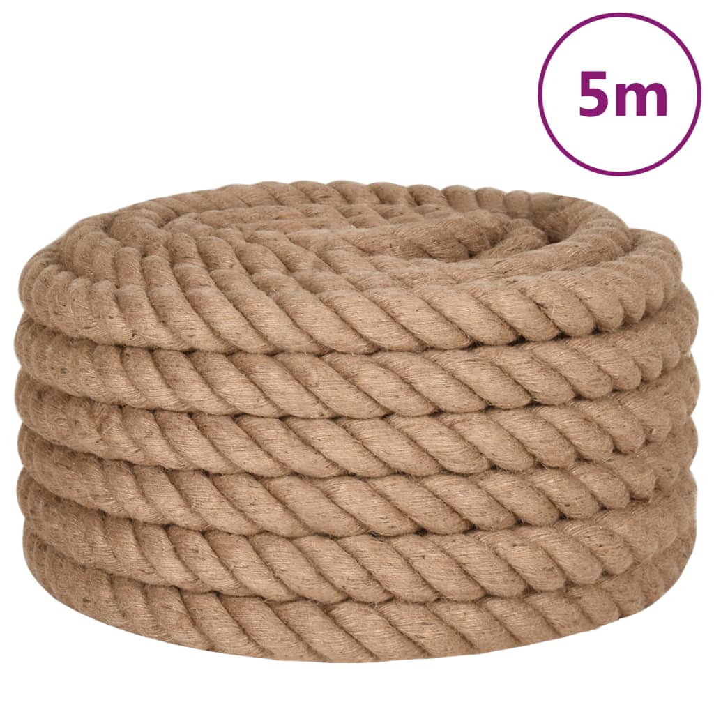 Berkfield Jute Rope 5 m Long 40 mm Thick