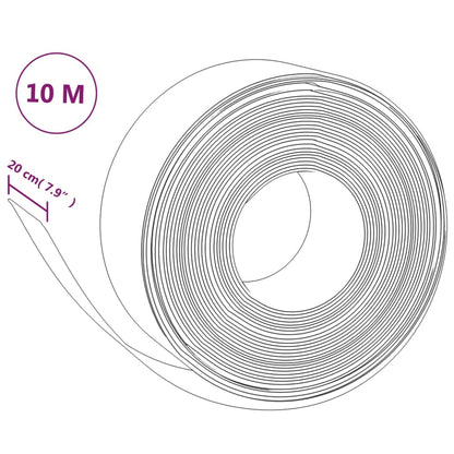 Berkfield Garden Edging Grey 10 m 20 cm Polyethylene