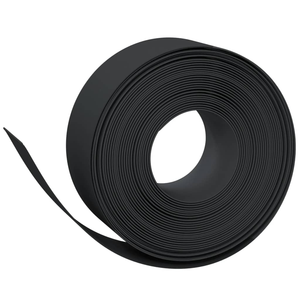 Berkfield Garden Edging Black 10 m 20 cm Polyethylene