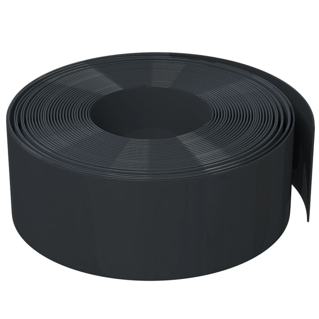 Berkfield Garden Edging Black 10 m 20 cm Polyethylene