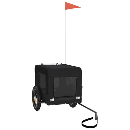Berkfield Dog Bike Trailer Black Oxford Fabric&Iron