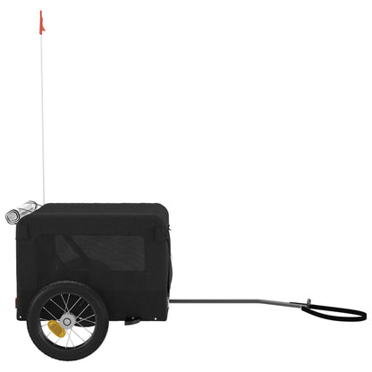 Berkfield Dog Bike Trailer Black Oxford Fabric&Iron