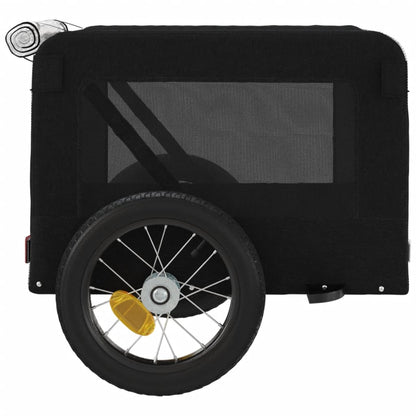 Berkfield Dog Bike Trailer Black Oxford Fabric&Iron