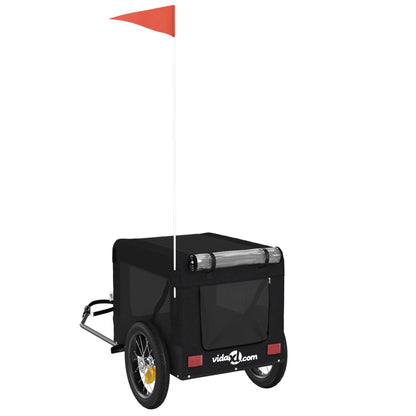Berkfield Dog Bike Trailer Black Oxford Fabric&Iron