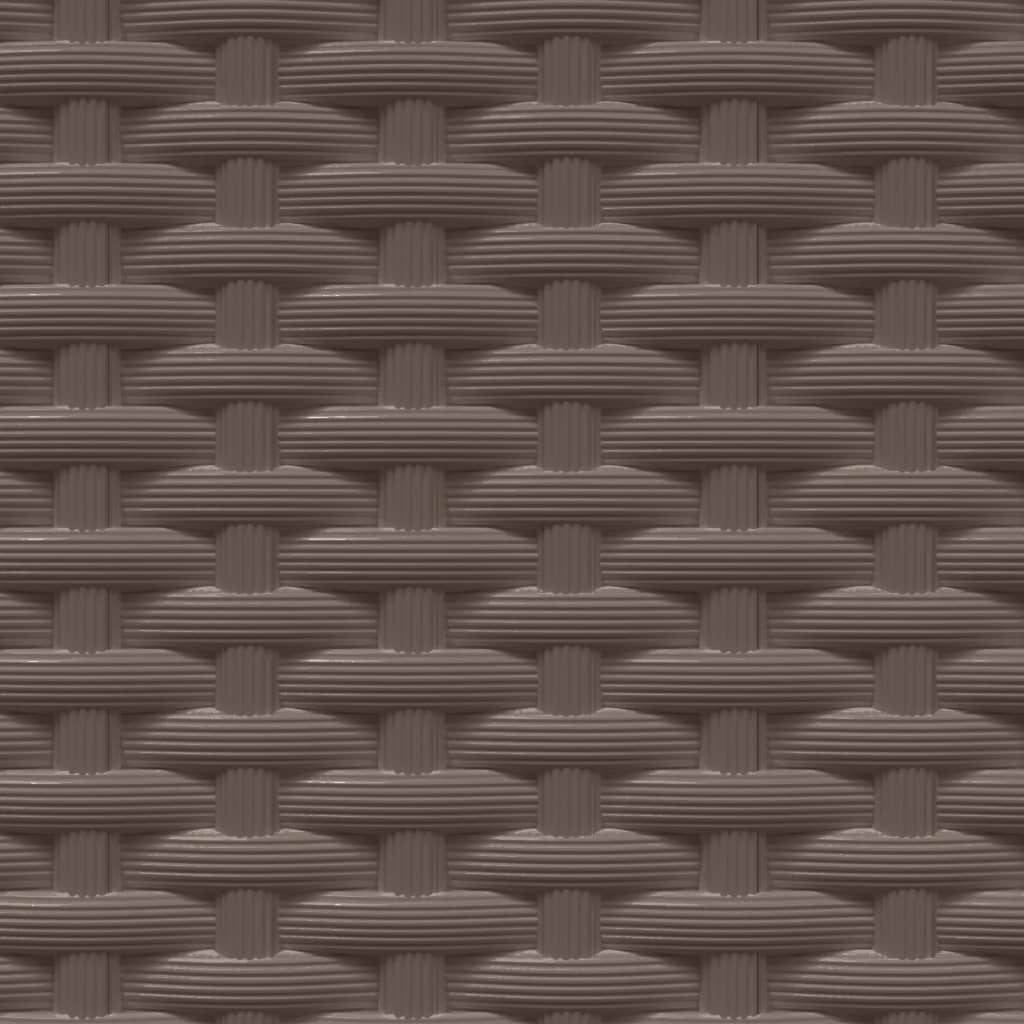 Berkfield Planters 4 pcs Brown 30x30x37 cm Polypropylene