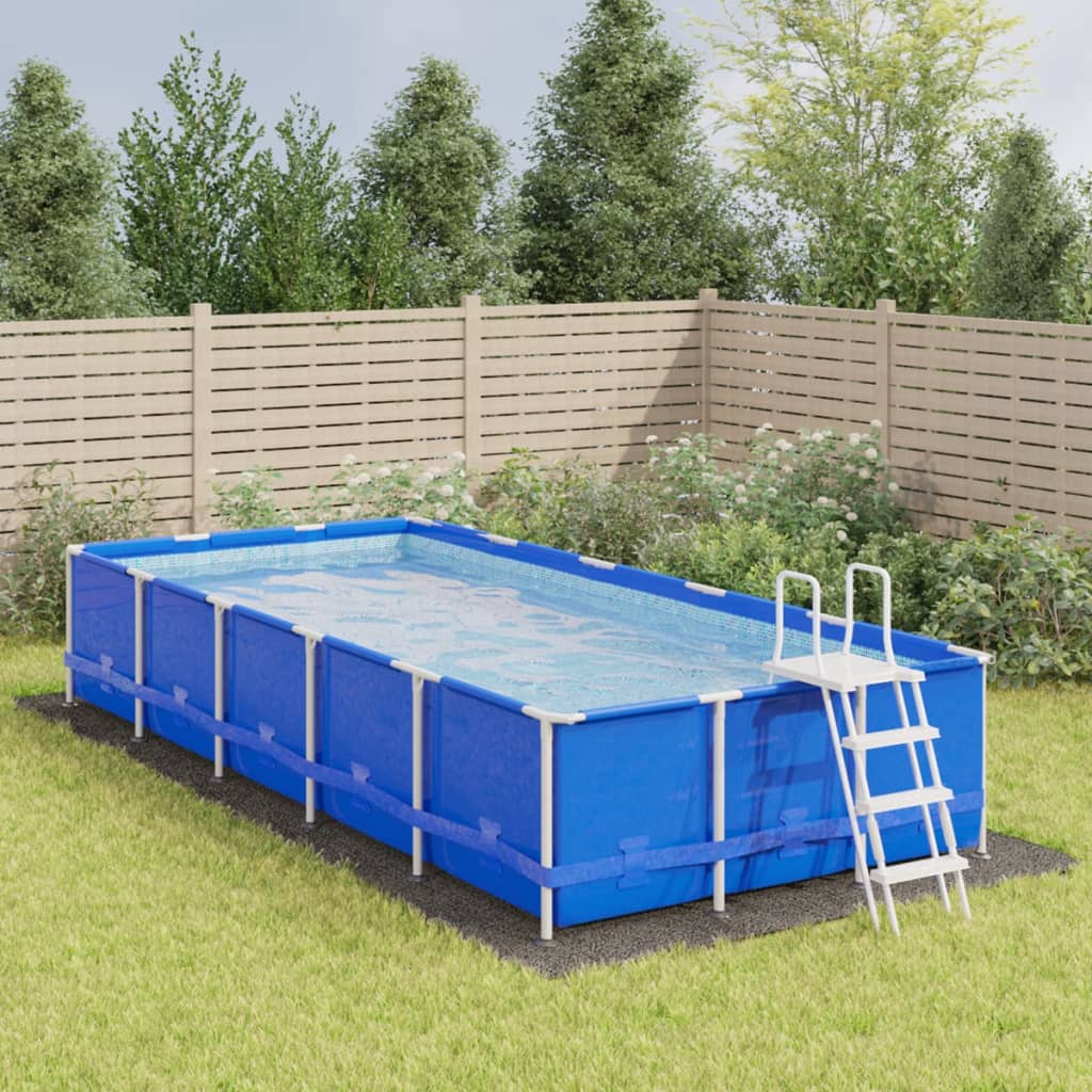 Berkfield Pool Ground Cloth Light Grey 750x370 cm Polyester Geotextile