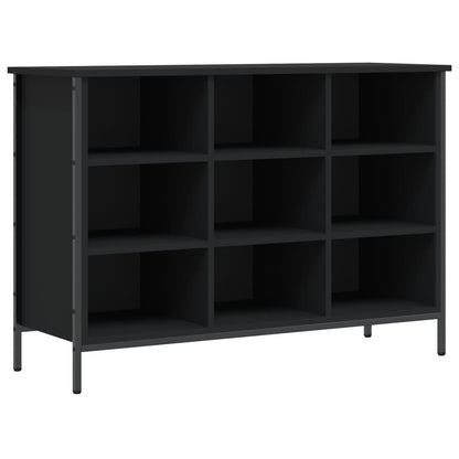 Berkfield Shoe Cabinet Black 100x35x70 cm Engineered Wood