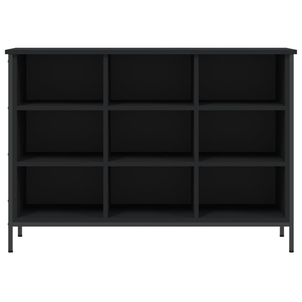 Berkfield Shoe Cabinet Black 100x35x70 cm Engineered Wood