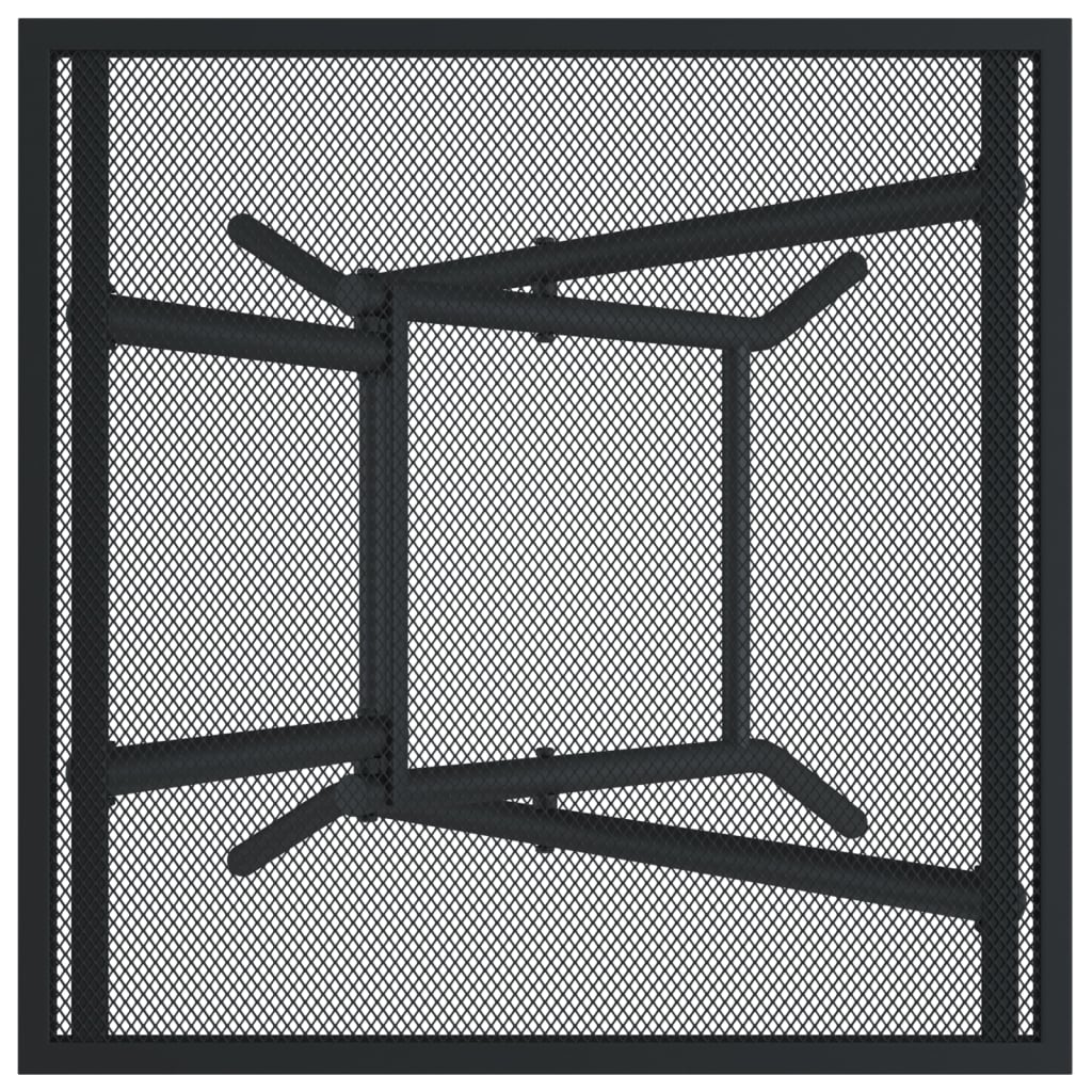 Berkfield Folding Garden Table Anthracite 50x50x72 cm Steel Mesh