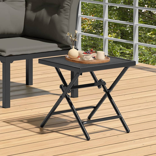 Berkfield Folding Garden Table Anthracite 38x38x38 cm Steel Mesh